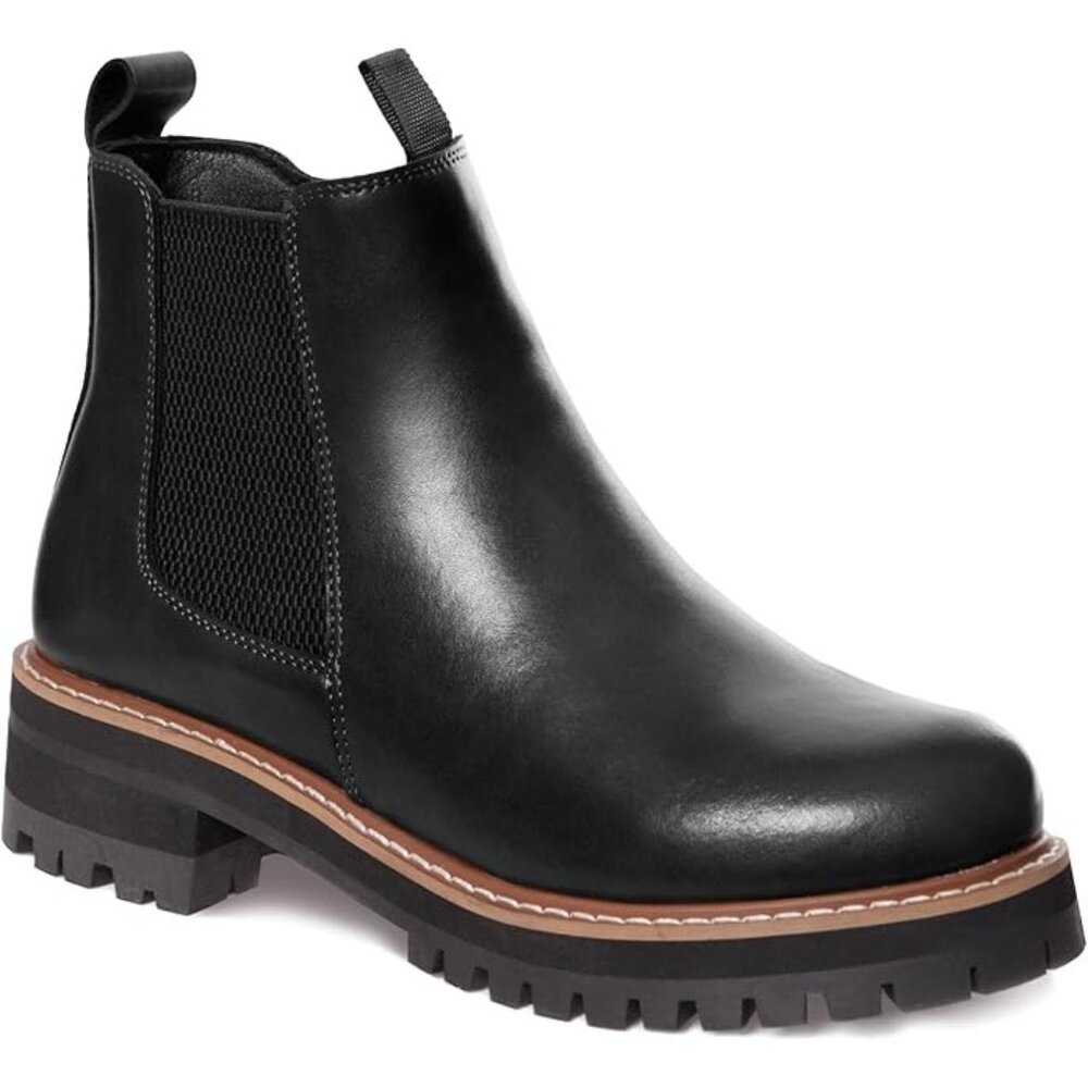 NWT AQUA DIVA 10 Savannah Chelsea Waterproof Ankle Boot Leather Insulated Black - Picture 10 of 16
